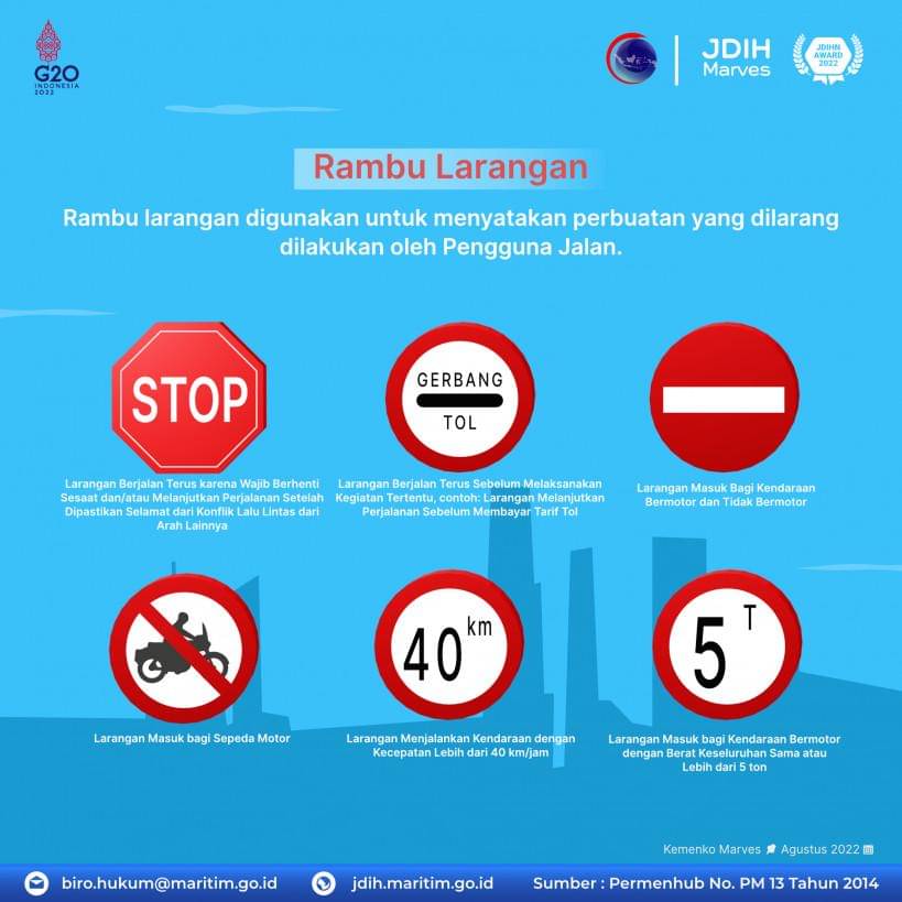 rambu larangan