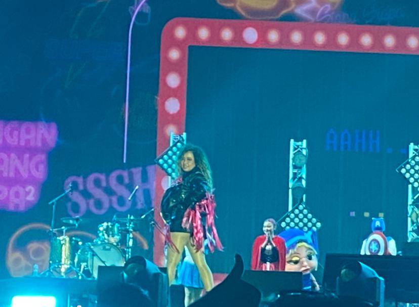 potret Pinkan Mambo di Synchronize Festival 2025 hari ketiga, Minggu (5/10/2025)