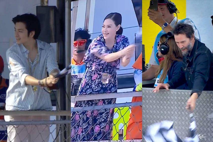 artis kibarkan bendera di MotoGP 