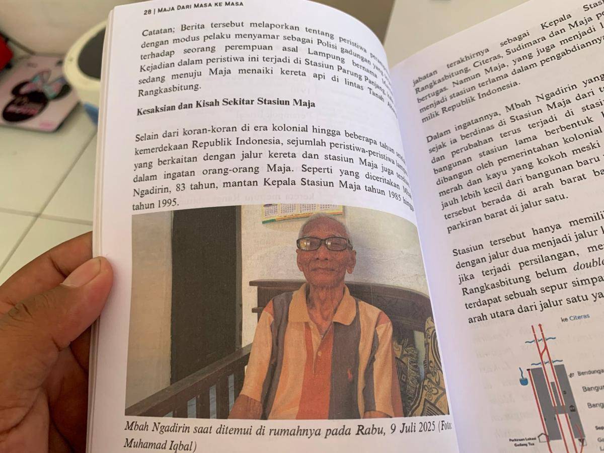 Kesaksian Mbah Ngadirin dalam buku Maja Dari Masa Ke Masa 