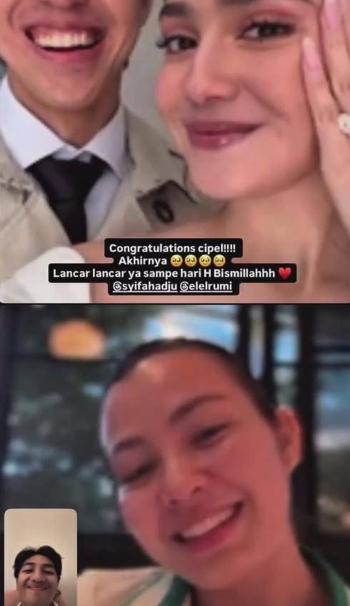 Reaksi Harriz Vriza serta Haviza Devi saat Syifa Hadju dilamar El Rumi