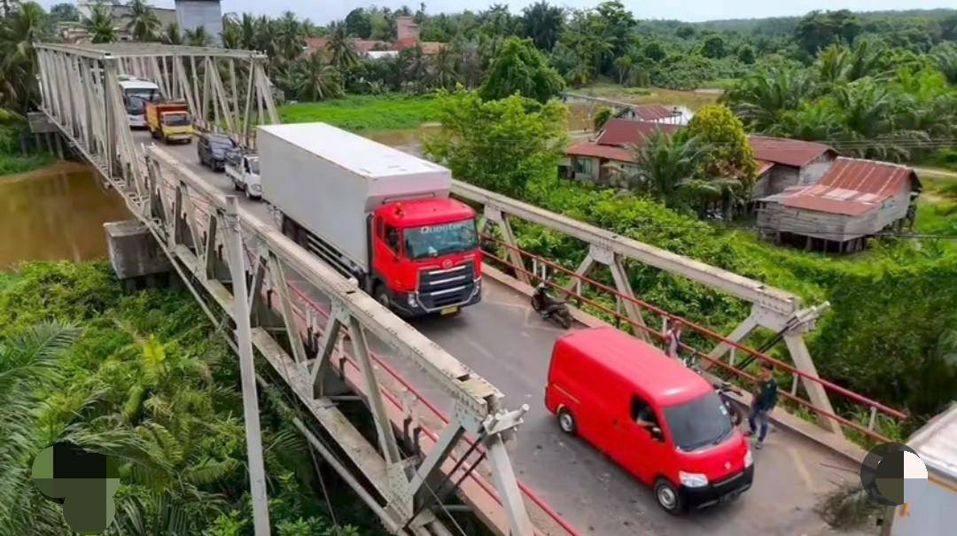 Kondisi rekayasa lalin di Jembatan Peninggalan. (Dok. Tungkal Jaya)