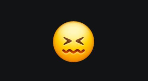 Emoji 😖 artinya