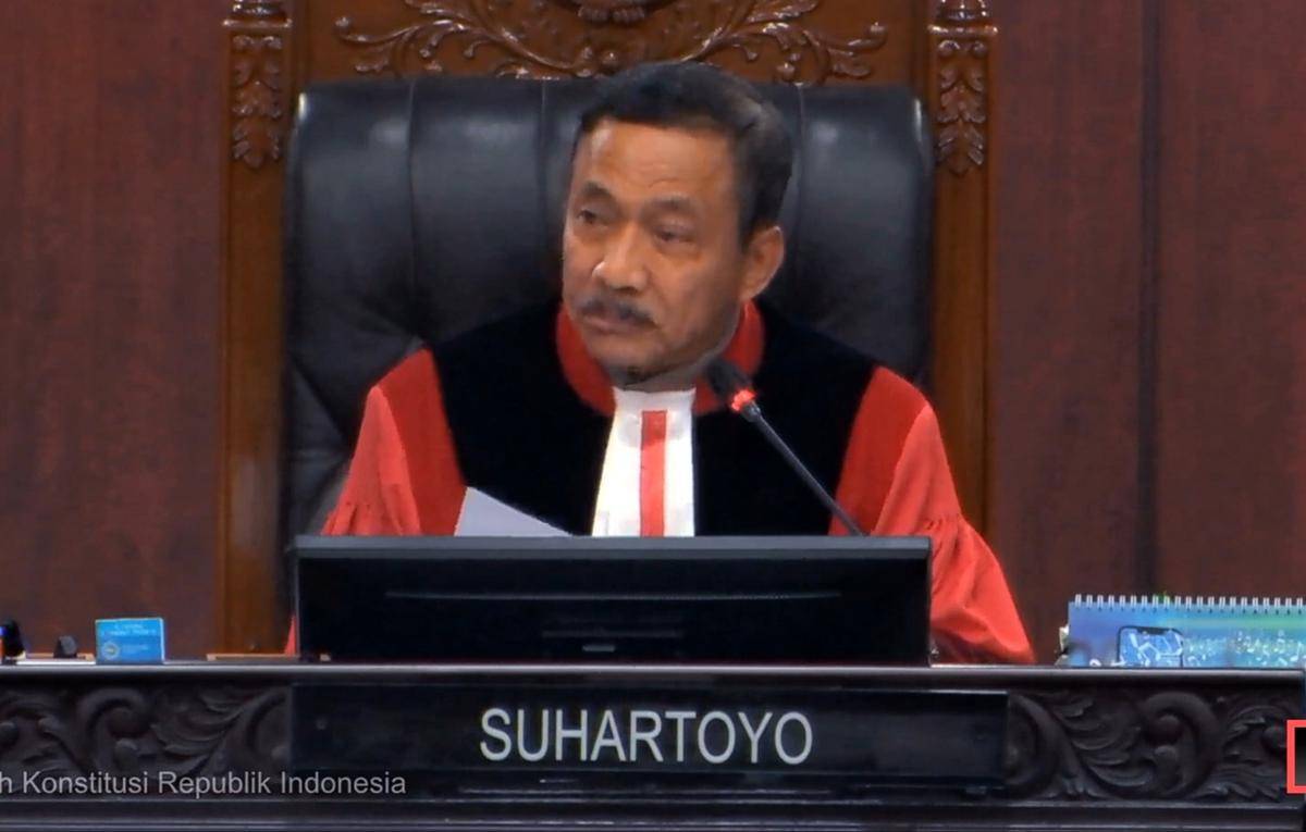 Ketua Mahkamah Konstitusi (MK), Suhartoyo (YouTube/Mahkamah Konstitusi)