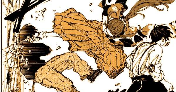 Shiina menendang Mafuyu dengan keras - Sakamoto Days