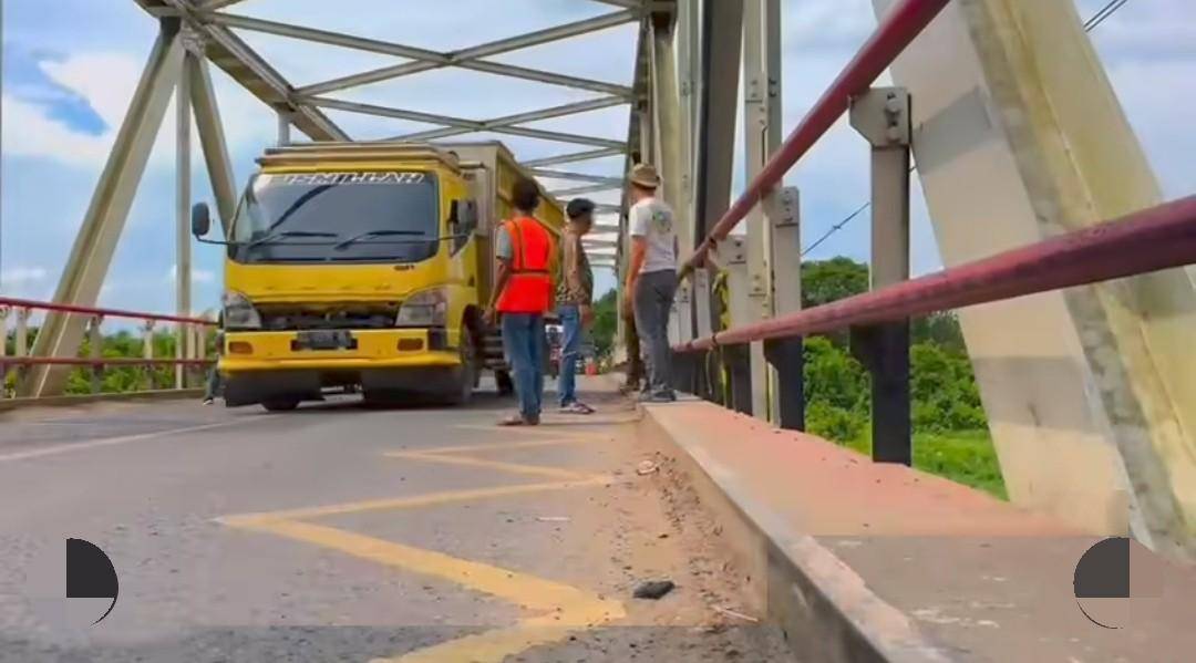 Kondisi rekayasa lalin di Jembatan Peninggalan. (Dok. Tungkal Jaya)