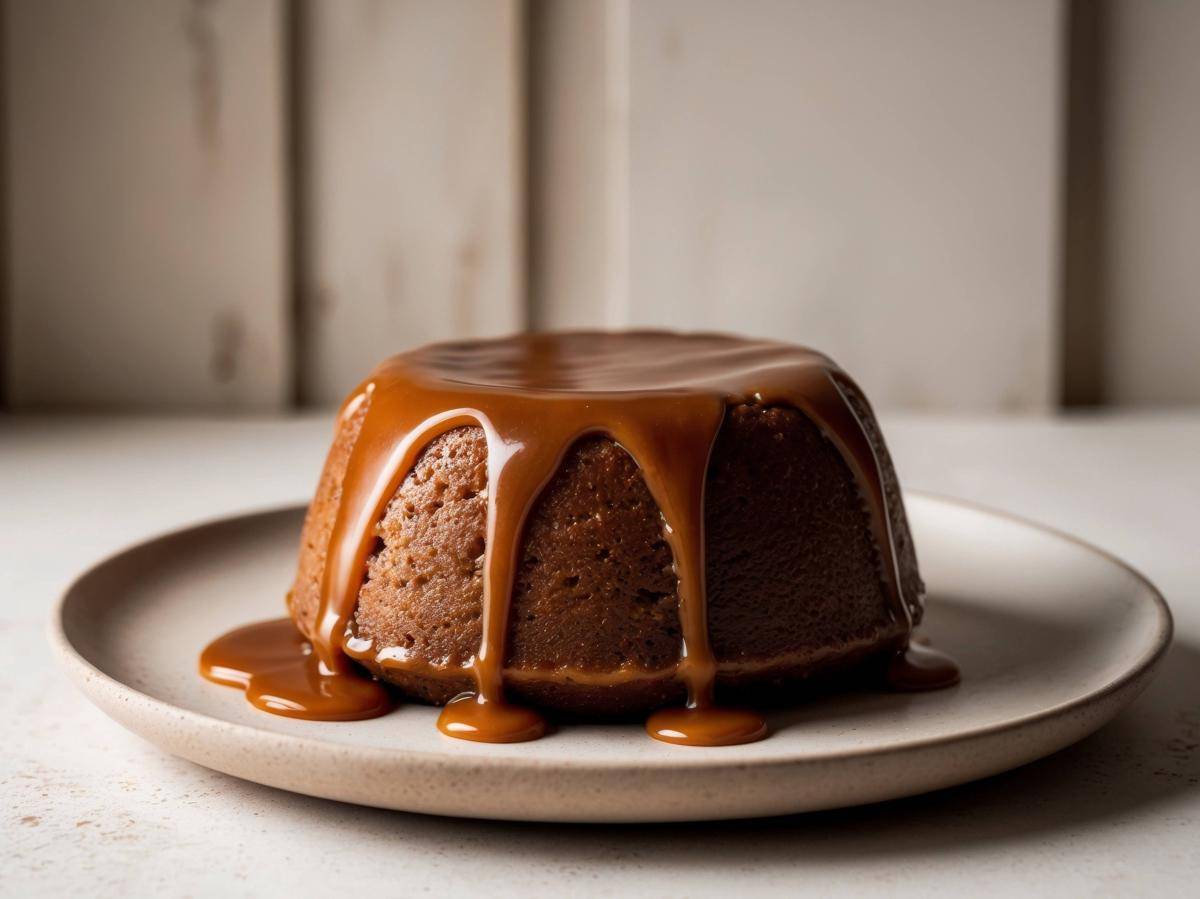 ilustrasi sticky toffee pudding (freepik.com/Yulia Sherstiuk)