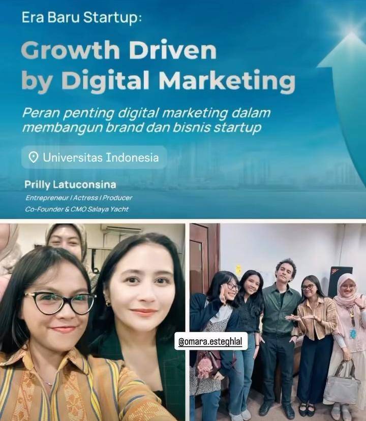 potret Prilly Latuconsina jadi dosen tamu di Fasilkom UI