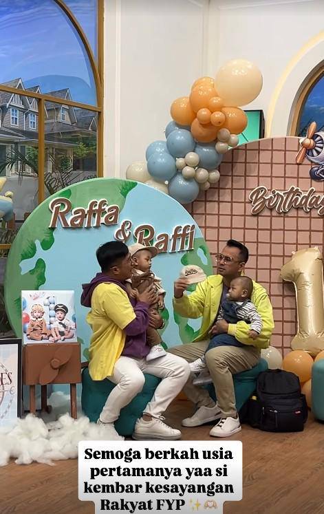 Ulang Tahun Raffi-Raffa, Anak Kembar Mpok Alpa (instagram.com/fyp_trans7)