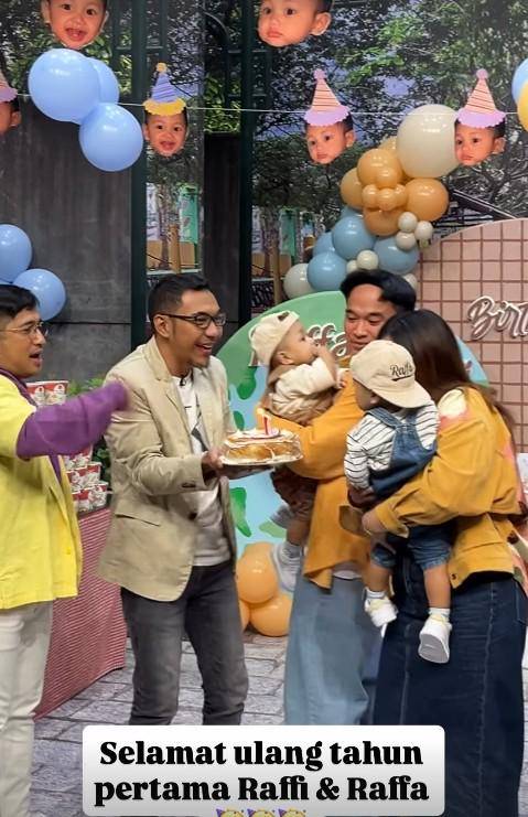 Ulang Tahun Raffi-Raffa, Anak Kembar Mpok Alpa (instagram.com/fyp_trans7)