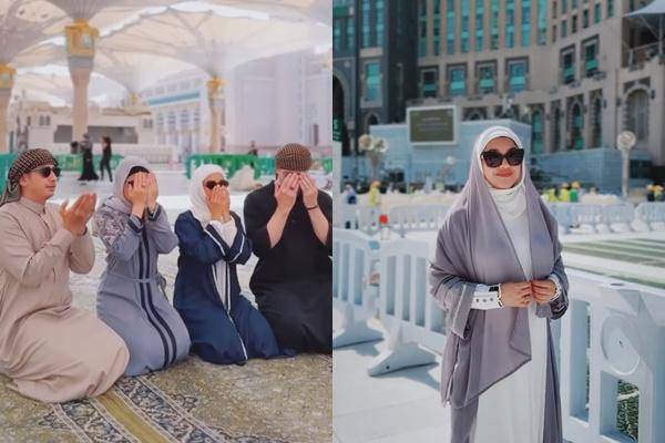 Sarah Azhari dan Keluarga Ibadah Umrah (instagram.com/sazarita)
