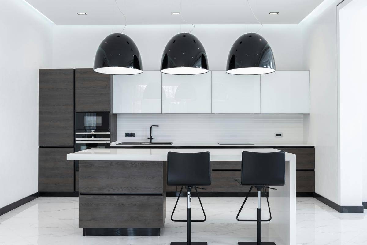 ilustrasi dapur monokrom 