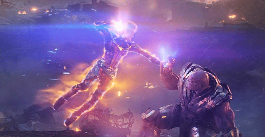 Captain Marvel vs Thanos