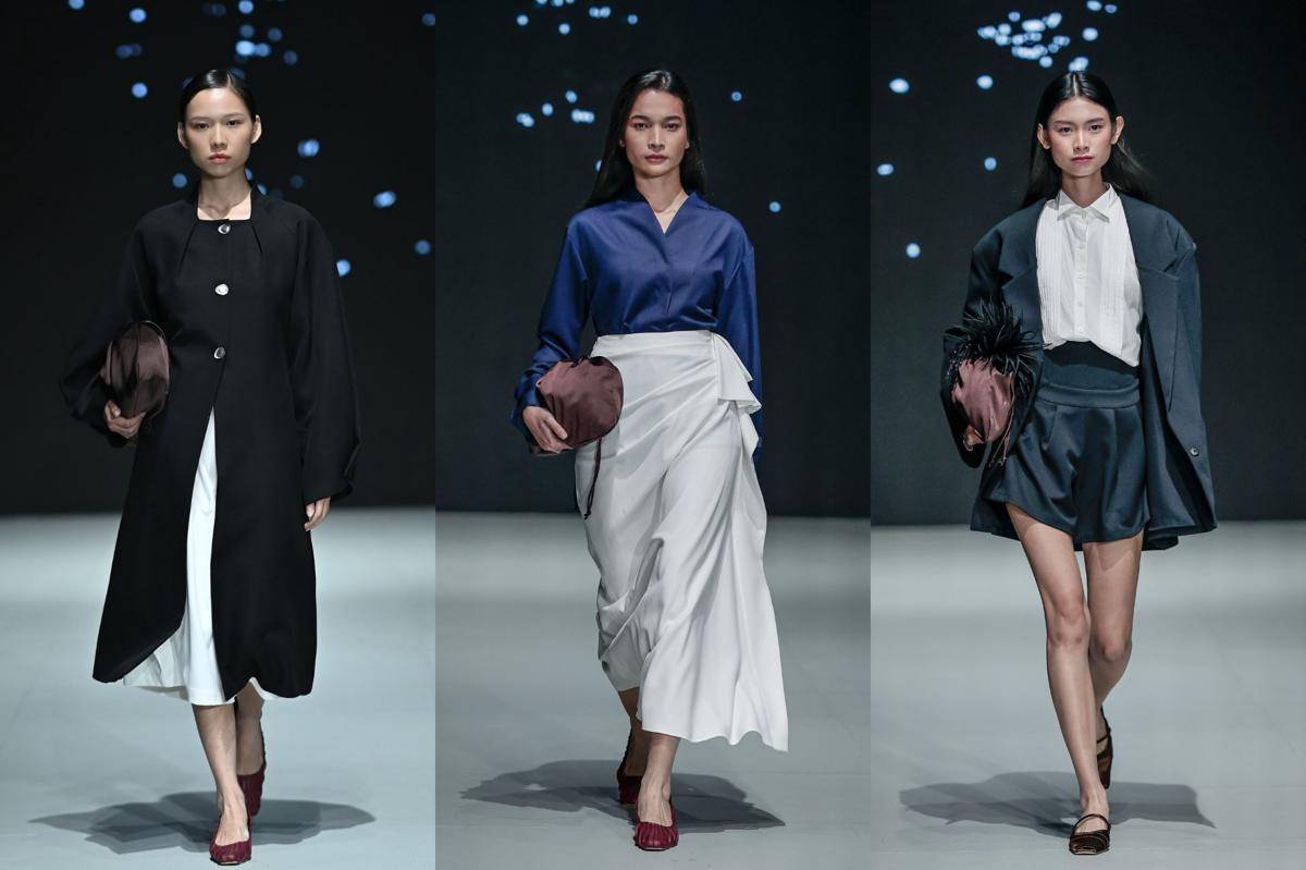 Koleksi Hian Tjen for Josephine Anni bertajuk “Marée” di Plaza Indonesia Fashion Week (PIFW) 2025. (dok. PIFW)