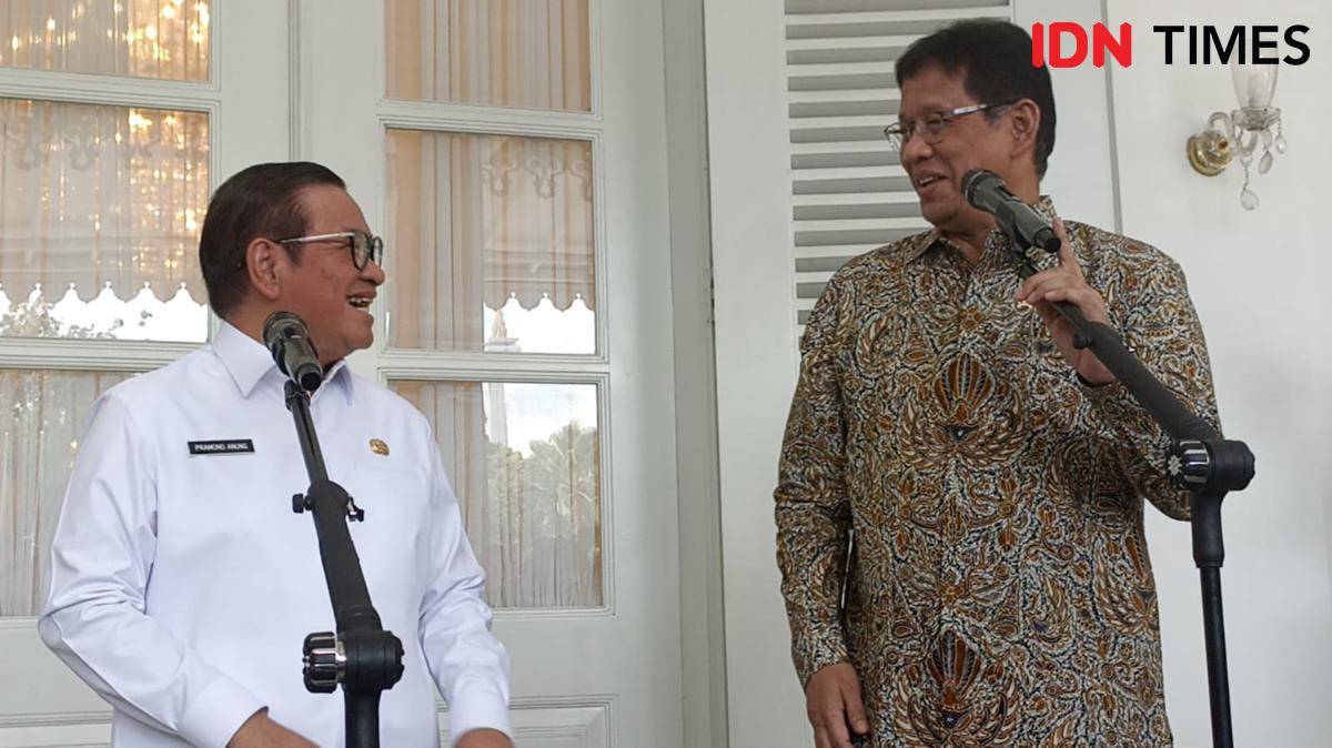 Menteri Keuangan RI, Purbaya Yudhi Sadewa, menemui Gubernur DKI Jakarta Pramono Anung