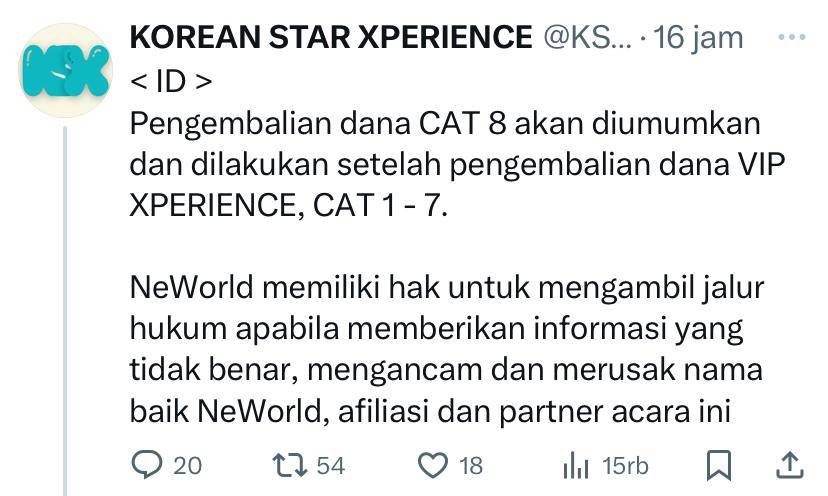Korean Star Xperience ditunda