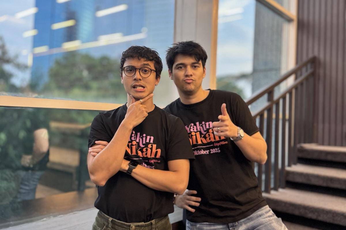 Jourdy Pranata dan Maxime Bouttier pada Selasa (7/10/2025) (IDN Times/Elizabeth Chiquita)