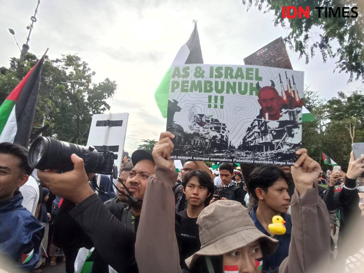 Demo Palestina di Kedubes AS