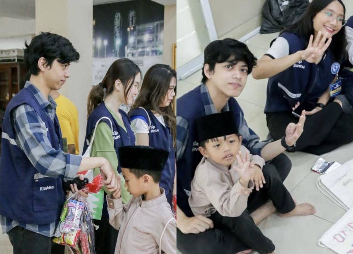 Potret El Putra Sarira saat jadi volunteer 