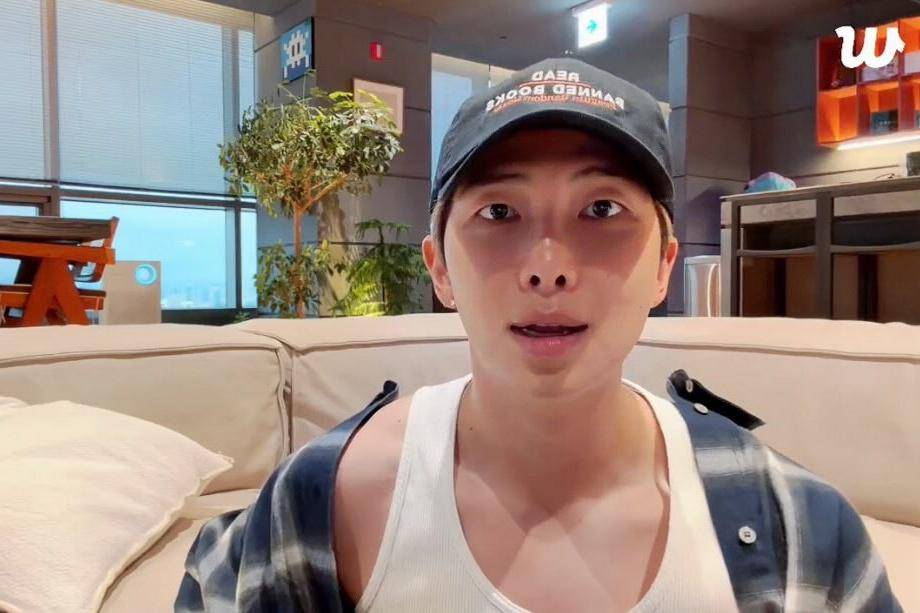 RM BTS di Weverse Live (dok. Weverse/BTS)