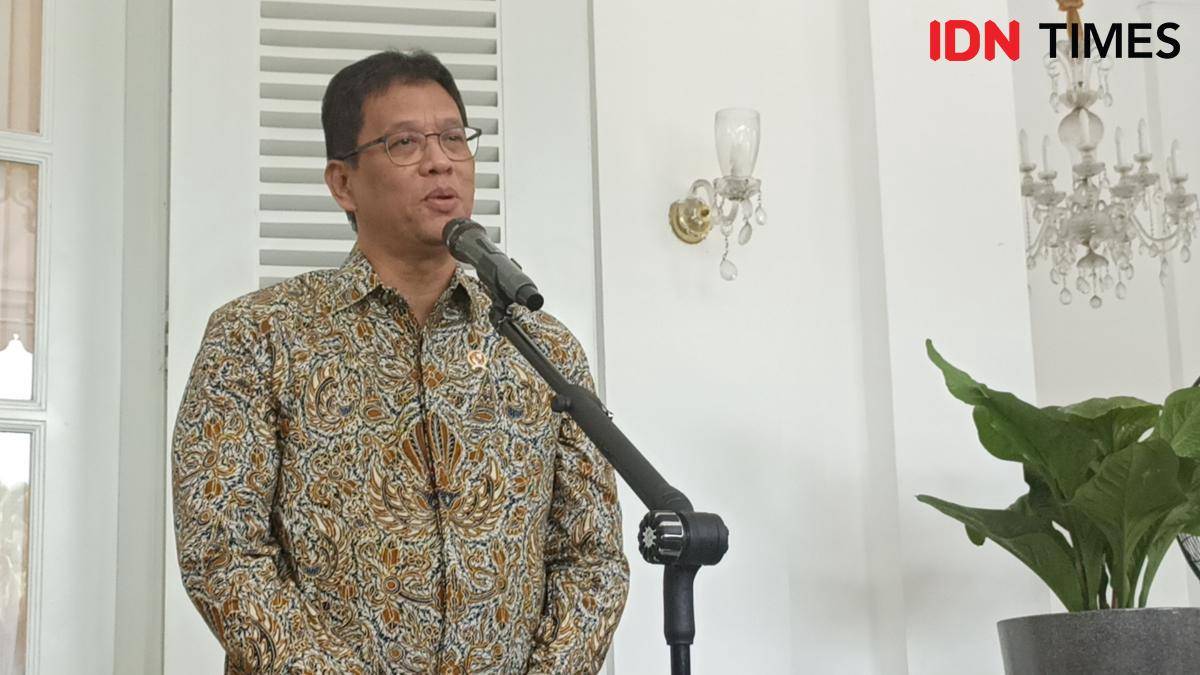Menteri Keuangan RI, Purbaya Yudhi Sadewa di Balai Kota, Selasa (7/10/2025)/IDN Times Dini Suciatiningrum 