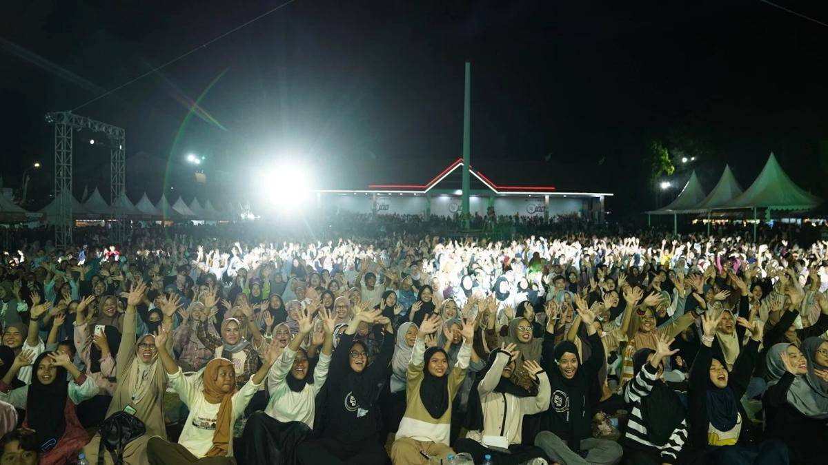 Pengunjung memadati salah satu rangkaian kegiatan MQKI 2025 di Wajo, Sulsel. (Dok. Istimewa)