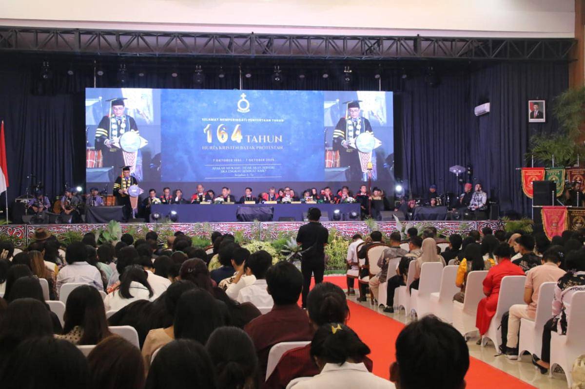 Perayaan 71 Tahun Nommensen dan 164 Tahun HKBP di Kampus Nommensen, Selasa (7/10/2025) (dok.istimewa)