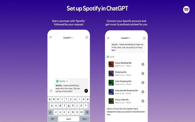 ilustrasi bikin playlist Spotify otomatis di ChatGPT