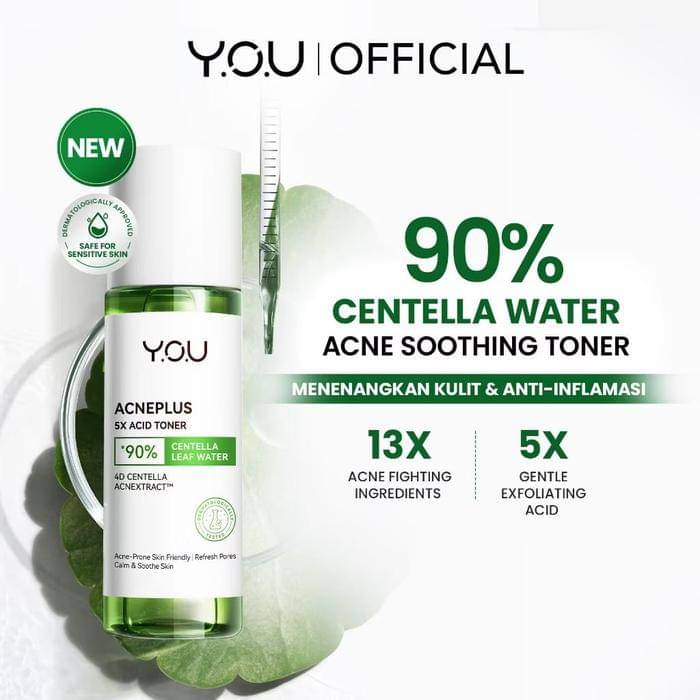 Y.O.U AcnePlus 5X Acid Toner (tokopedia.com/Erfestore)