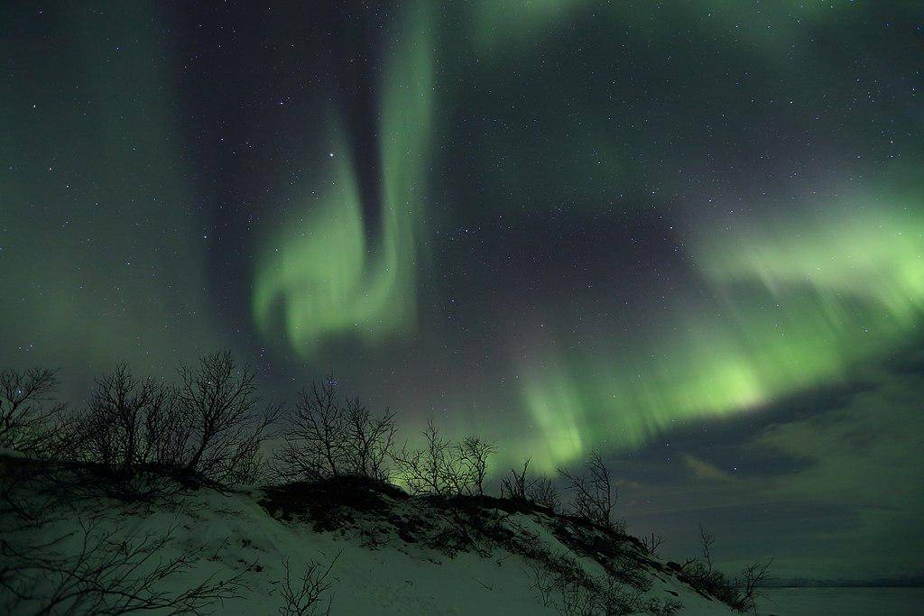 Potret penampakan langit aurora wilayah Skandinavia