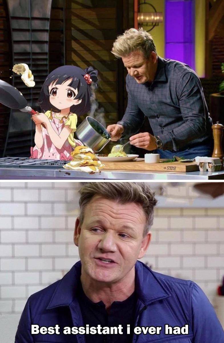 meme anime tentang dapur