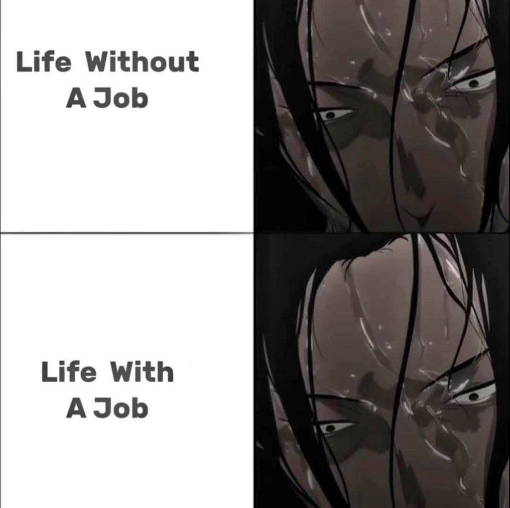 meme anime tentang pengangguran (reddit.com/user/CuriousWanderer567)