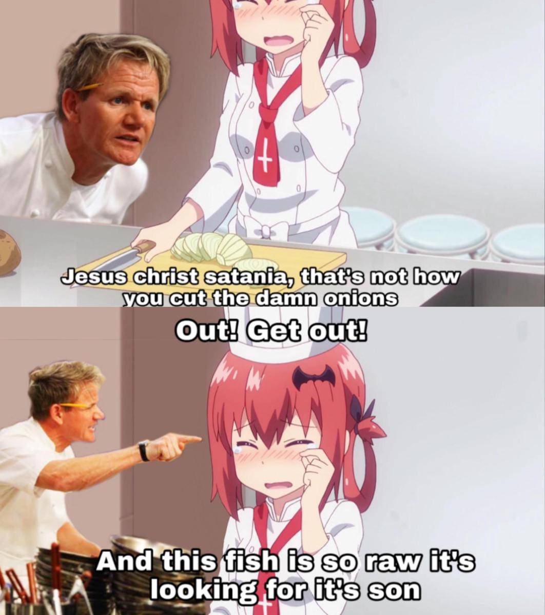 meme anime tentang dapur