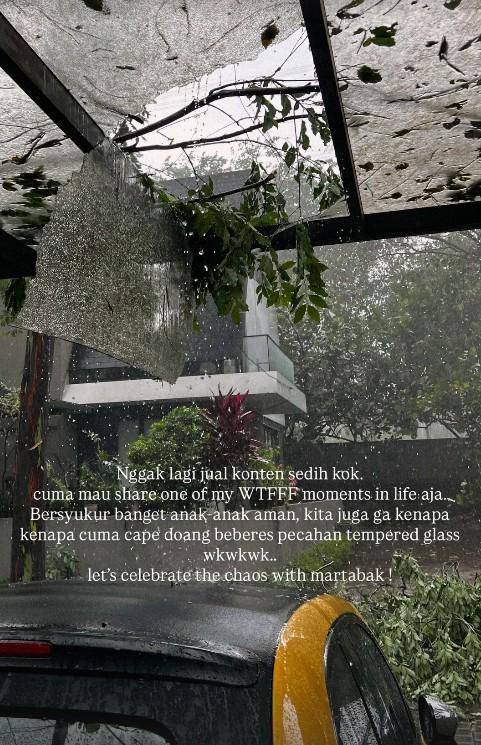 Rumah Putri Titian usai Hujan Angin (instagram.com/putrititian)