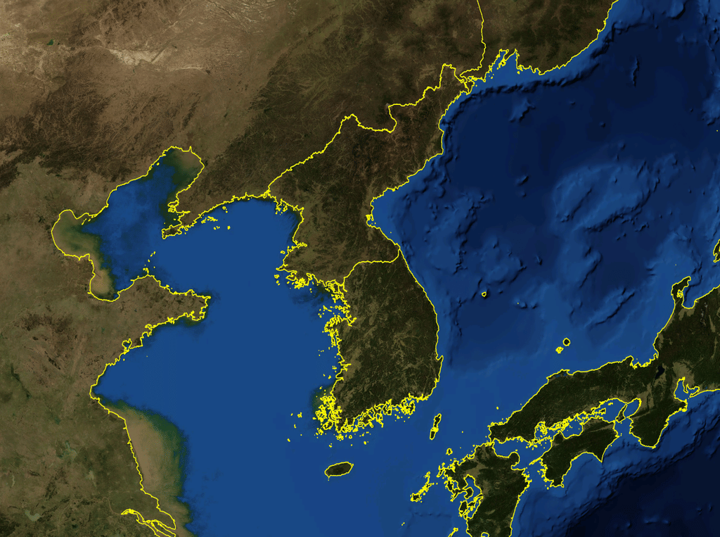 Peta Korean Peninsula (commons.wikimedia.org/NASA)