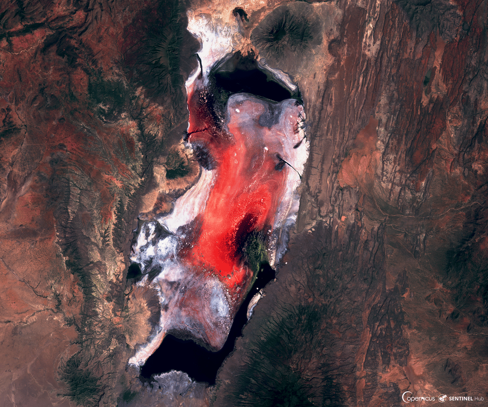 Danau Natron (commons.wikimedia.org/SentinelHub)