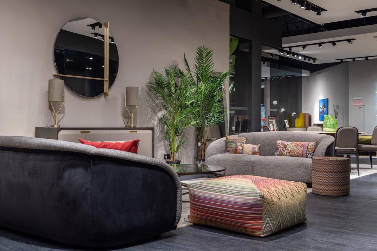 ilustrasi interior industrial rustic 