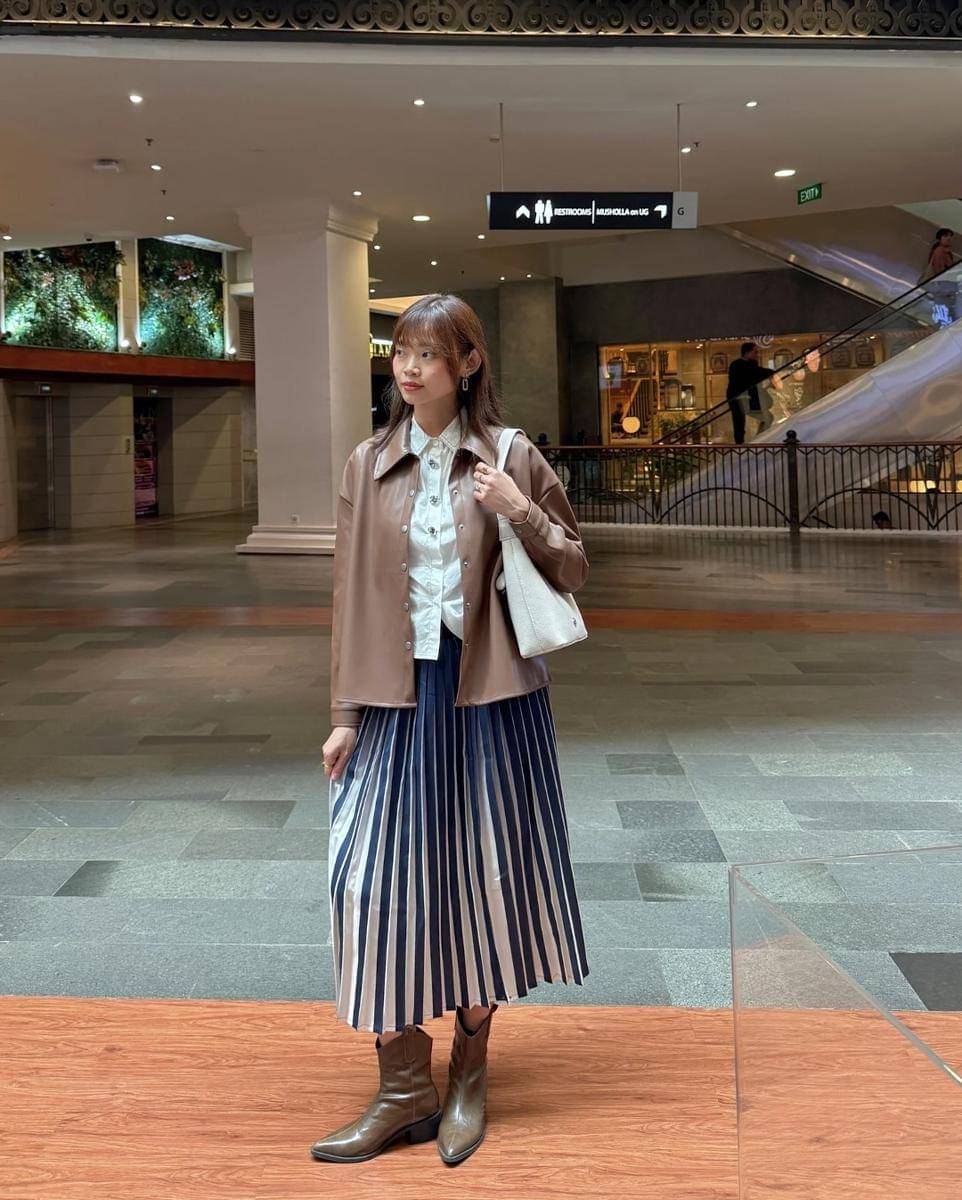 inspirasi outfit kantor stylish dan unik ala influencer (instagram.com/fionathaniel)