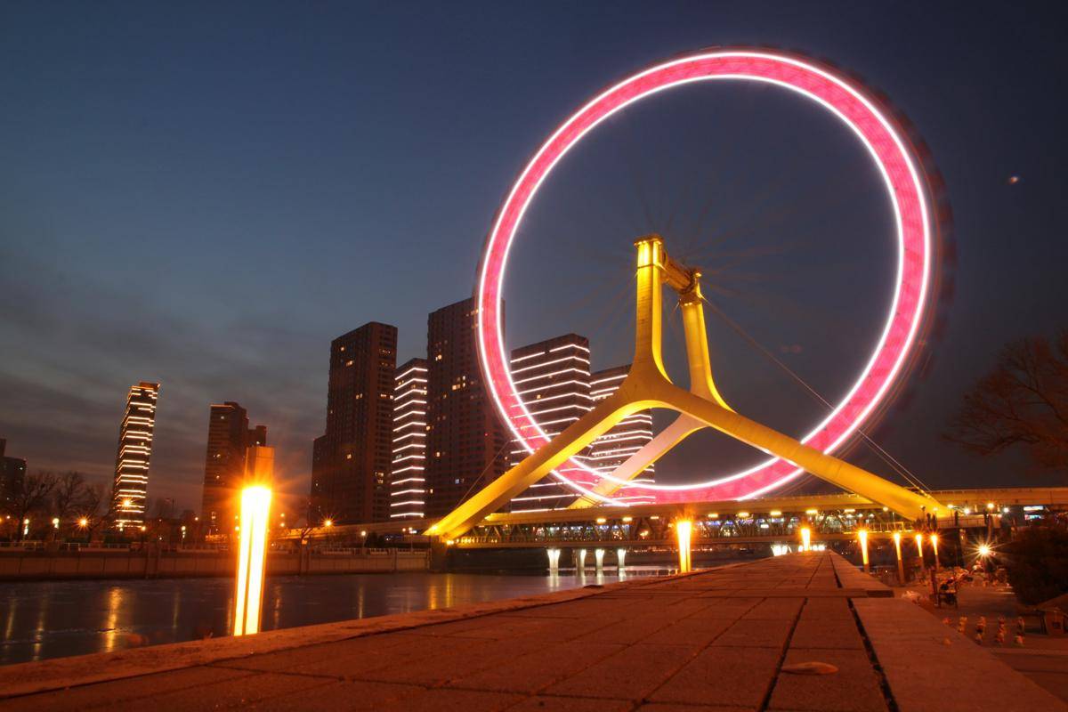 potret Tianjin Eye, Tianjing, China 