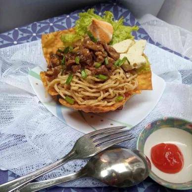 resep mie ayam teriyaki