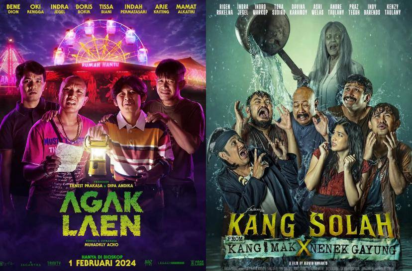 poster film Agak Laen dan Kang Solah from Kang Mak x Nenek Gayung