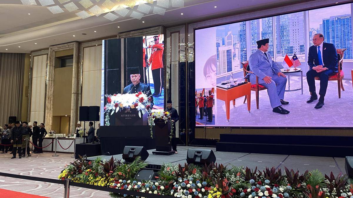 Duta Besar Malaysia untuk Indonesia Dato’ Syed Mohamad Hasrin Tengku Hussin dalam Malaysia Day 2025. (IDN Times/Marcheilla Ariesta)