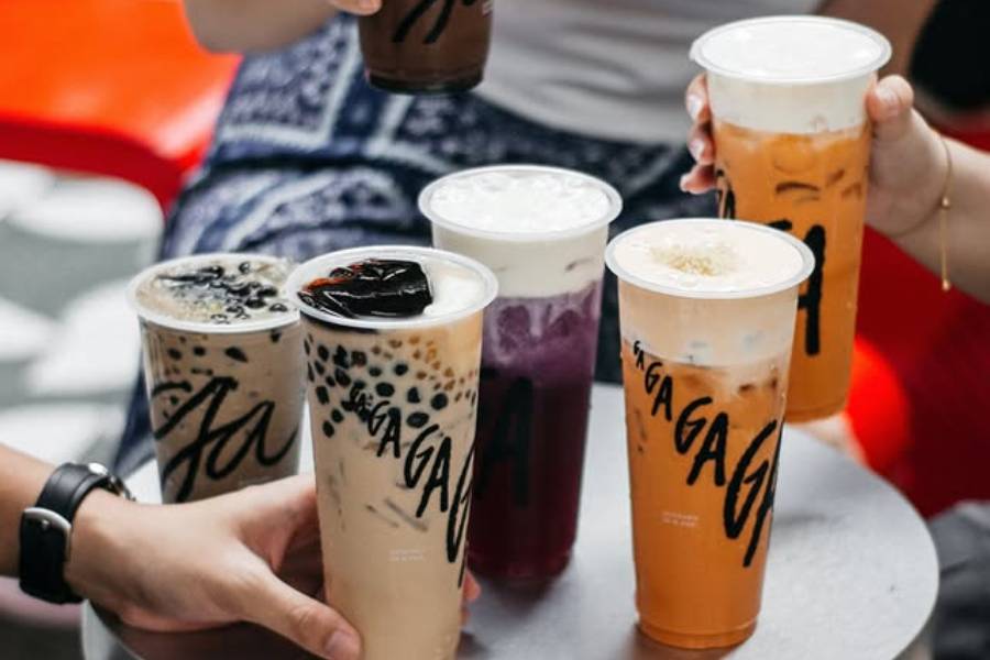 Potret minuman di GAGA Thai Tea 