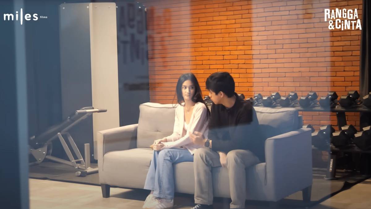El Putra dan Leya Princy selama proses pembuatan Rangga & Cinta