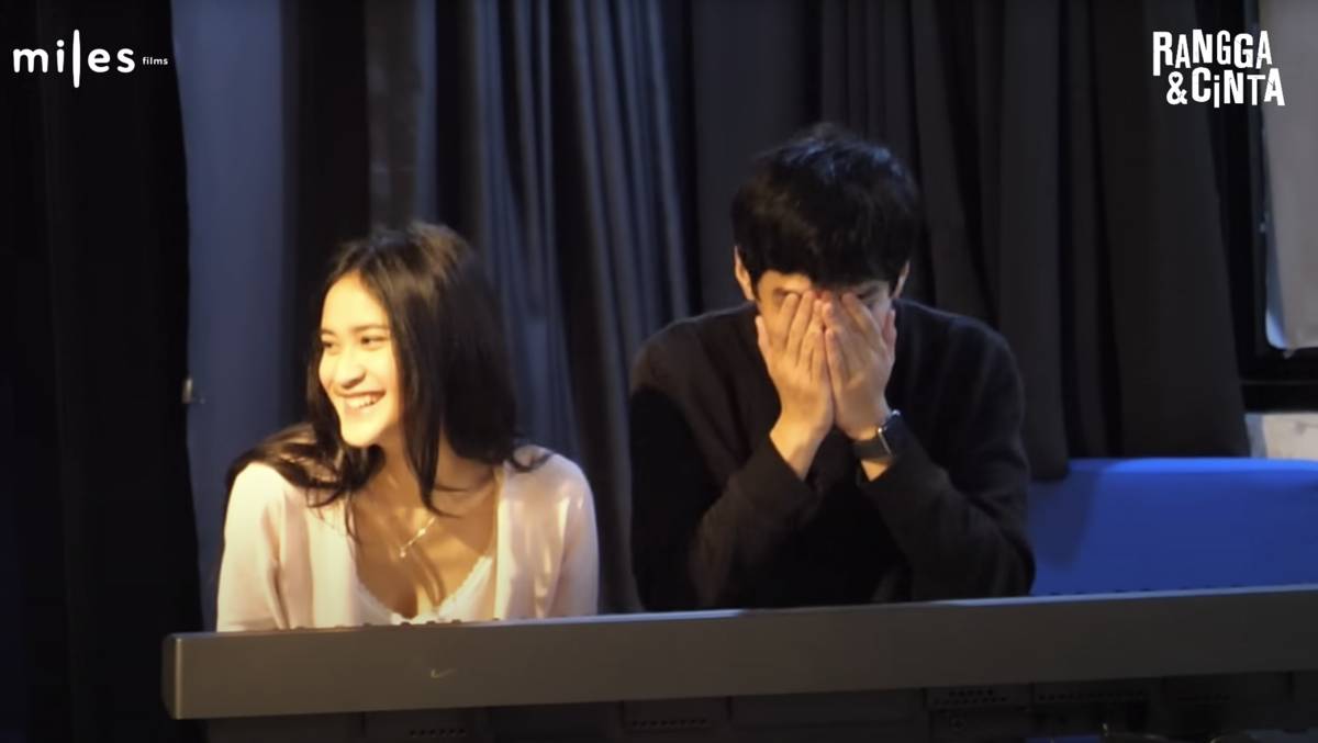 El Putra dan Leya Princy selama proses pembuatan Rangga & Cinta