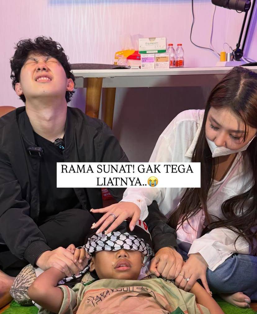 potret Vilmei temani adik angkatnya sunat (Instagram.com/willie27_)
