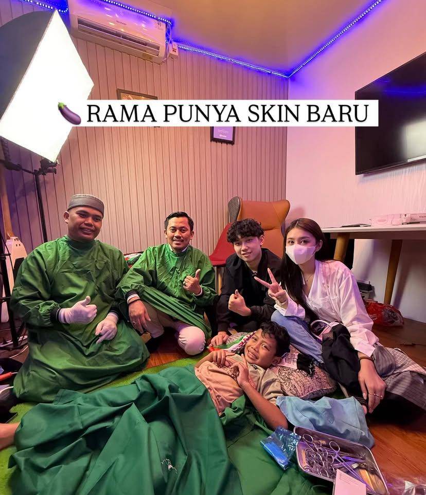potret Vilmei temani adik angkatnya sunat (Instagram.com/willie27_)