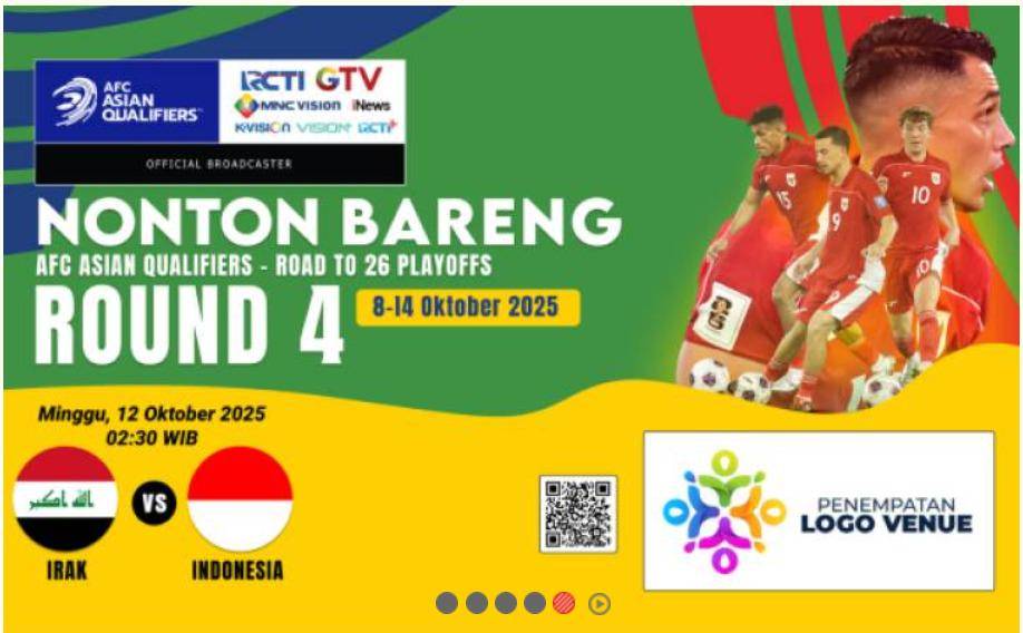 nobar Kualifikasi Piala Dunia 2026 di CGV