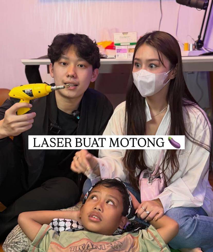 potret Vilmei temani adik angkatnya sunat (Instagram.com/willie27_)