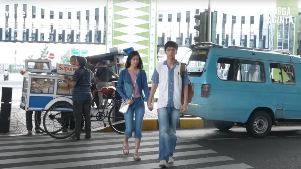 El Putra dan Leya Princy selama proses pembuatan Rangga & Cinta